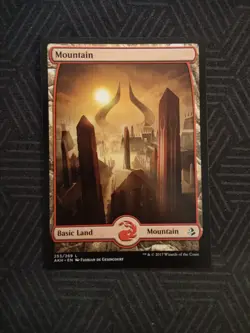mtg mountain full art 253 amonkhet - Image 1