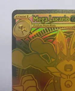 Mega Lucario Ex 188/132 Mega Evolution Gold Hyper Rare Pokemon English 24 HOUR🔥 - Image 3