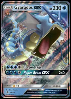 Pokemon Gyarados GX Promo SM Promos SM212 NM Holo - Image 1