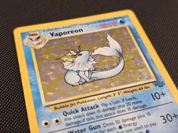 Pokemon Vaporeon 12/64 Jungle Holo Rare Unlimited MP - Image 4