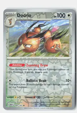 Dodrio Reverse Holo 085/165 Rare 151 Pokemon Near Mint - Image 1