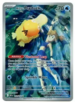 Pokemon Team Misty's Psyduck Illustration Rare Destined Rivals 193/182 NM - Image 1