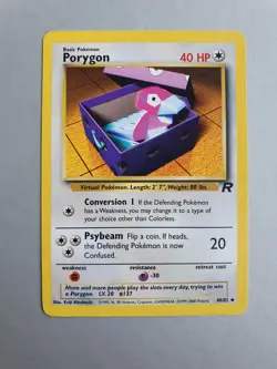 Porygon 48/82 Pokemon TCG Team Rocket Set (1999-2000) Uncommon NM - Image 1