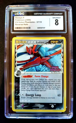 Pokemon Card - Deoxys Holon Phantoms Reverse Holo Stamp CGC 8 - Image 1