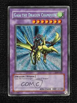 Gaia the Dragon Champion (SE) YuGiOh Legend of Blue Eyes White #LOB-125 2002 - Image 1