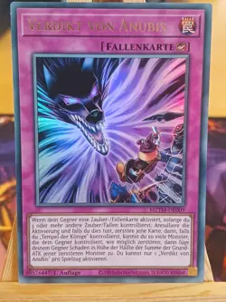 Verdikt Von Anubis MZTM-DE009 Ultra Rare Deutsch NM YUGIOH - Image 1