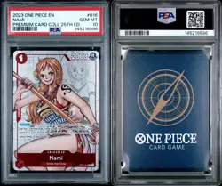 2023 One Piece Nami #016 Premium Card Collection 25th ED PSA 10 - Image 3