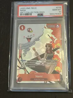 PSA 10 Nami (Gift Collection 2023) OP01-016 One Piece Promotion Card - Image 1