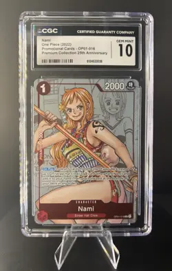 Nami OP01-016 Premium Card Collection 25th Anniversary OP TCG 2023 CGC 10 - Image 1