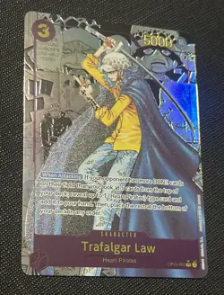 One Piece CCG Trafalgar Law Manga Alternate Art OP05-069 Custom - Image 2