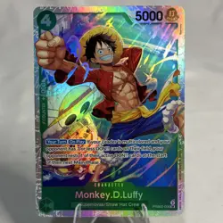 Monkey.D.Luffy PRB02-005 Premium Booster Full Art Foil 5000 Power One Piece CCG - Image 1