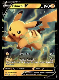 Pikachu V - Promo SWSH: Sword & Shield Promo Cards SWSH063 NM - Image 1