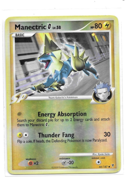 Manectric G 66/147 Platinum Supreme Victors Reverse Holo Pokemon Card - Image 1