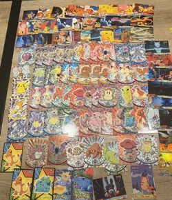 Pokemon Lot Of 103 Topps Tcg And Movie Cards Foils And Base - Image 1