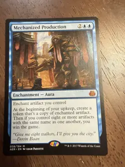 Aether Revolt MTG Mechanized Production Regular Card Near Mint Condition - Image 1