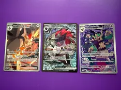 Pokemon Zoroark EX, Staraptor & Trevenant EX Holo Card Lot - 3 Cards, English - Image 1