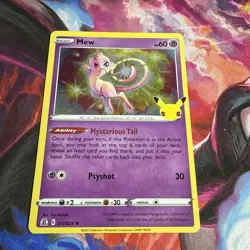 Pokemon Card Mew 25th Anniversary Celebrations Holo Rare 011/025 Near Mint - Image 2