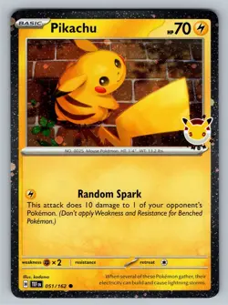 Pikachu - (Cosmo Holo) Promo Miscellaneous Cards & Products 051/162 NM - Image 1