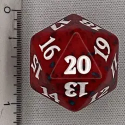 Magic the Gathering MTG - Spindown/ D20/ Life Counter - NO SYMBOL Game Night RED - Image 2
