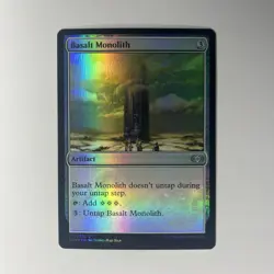 MTG FOIL Basalt Monolith - Double Masters #232 - Image 1