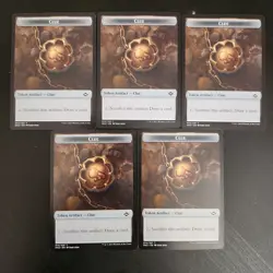 Human 002/020 [Throne of Eldraine] Double Sided MTG Token [x5] - Lightly Played - Image 2