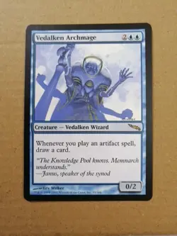 Vedalken Archmage (Magic The Gathering, MTG) Mirrodin - Near Mint Like Deez Nuts - Image 1