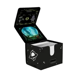 MTG Edge of Eternities Alcove Edge Deck Box with Interior Printing Green Mythic - Image 2