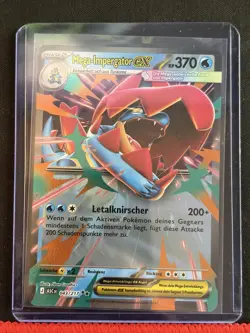 Pokemon Karte Mega-Impergator ex ASC 043/217 Deutsch Near Mint Erhabene Helden - Image 1