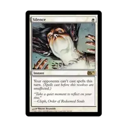 WOTC MtG M11 Silence (R) EX - Image 1