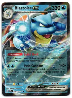 Blastoise ex 30/142 - Stellar Crown Double Rare Pokemon TCG - NM Card - Image 1