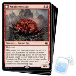SMOLDERING EGG X4 Innistrad: Midnight Hunt MID Magic MTG MINT CARD - Image 1