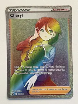 Cheryl 173/163 Battle Styles Rare Rainbow Pokemon Trading Card - Image 1