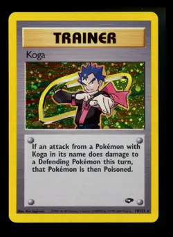 Koga 19/132 Gym Challenge 2000 Holo Rare WOTC Pokemon Card TCG - Image 1