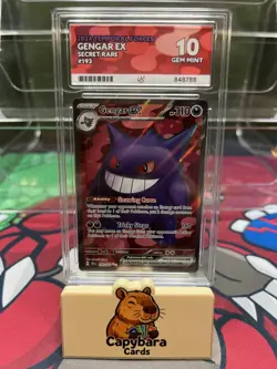 Gengar ex 193/162 ACE 10 - Temporal Forces - Secret Rare Pokemon Card - Image 1