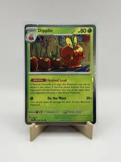 Dipplin Pokemon Card Rare Holo TCG Dragon Grass Collectible Nintendo - Image 1