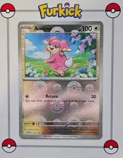 Audino 074/086 Pokeball | White Flare | WHT | Pokemon Card | NM - Image 1