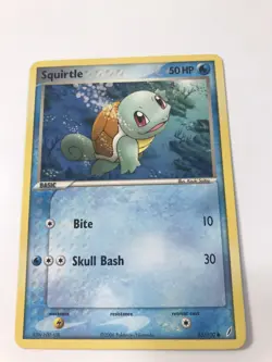 2006 Pokemon Card EX Crystal Guardians Squirtle 63/100 NM Near Mint Non—Holo - Image 2