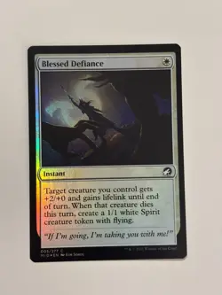 Blessed Defiance Innistrad: Midnight Hunt Foil Magic the Gathering MTG - Image 1