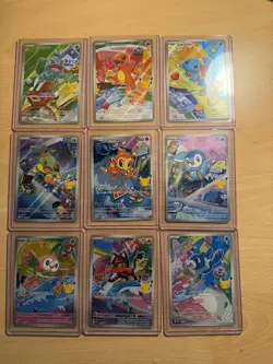 Pokemon TCG First Partner Illustration Collection 2026 Promos Full Set 9 Cards! - Image 1