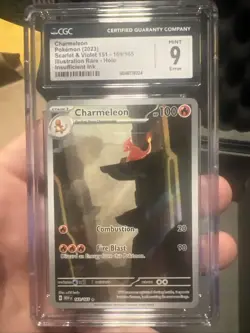 Pokemon CGC 9 Charmeleon Illustration Rare From 151 169/165 ERROR CARD - Image 1