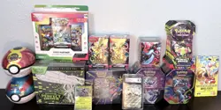 Pokemon & One Piece Card Game Lot Elite Trainer Booster Promo Genesect Luffy - Image 1