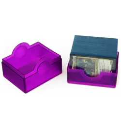 BCW Card Deck Box Spectrum Prism Case MTG Pokemon & More Storage Purple Violet - Image 3