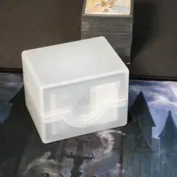 BCW Card Deck Box Spectrum Prism Case MTG Pokemon & More Storage In White New - Image 5