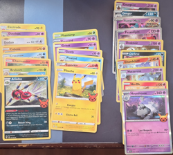 Pokemon TCG 25 Card Lot Pikachu, Gengar, Ho-Oh, Ariados, Promo 2023 - Image 1