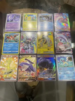 Pokemon Card Lot x12 EX V VMAX Gholdengo Blastoise Mewtwo Pikachu Used - Image 1