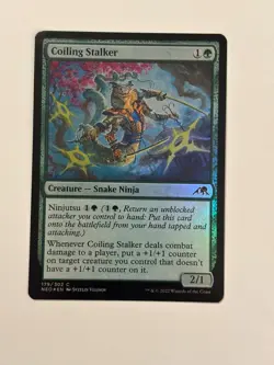 Coiling Stalker Kamigawa: Neon Dynasty Foil Magic the Gathering MTG - Image 1