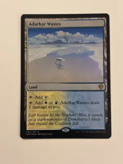 Adarkar Wastes Dominaria United Foil Magic the Gathering MTG - Image 1