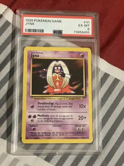 1999 Vintage Pokemon Base Set Jynx WOTC Unlimited PSA 6 - Image 1