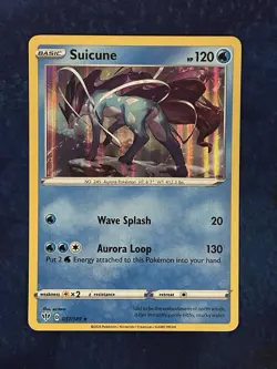 Pokemon Suicune Holo Rare # 37/189 - Darkness Ablaze - LP - Image 1