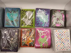 Pokemon TCG Sleeves from Various Sets ETBs/Deck Sleeves (Lot of 24 packs) Sealed - Image 1